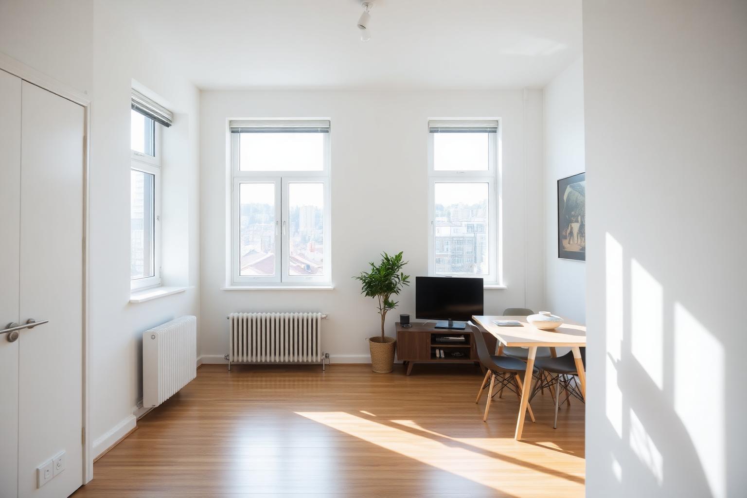 Lys og nyvasket leilighet i Oslo klargjort for visning